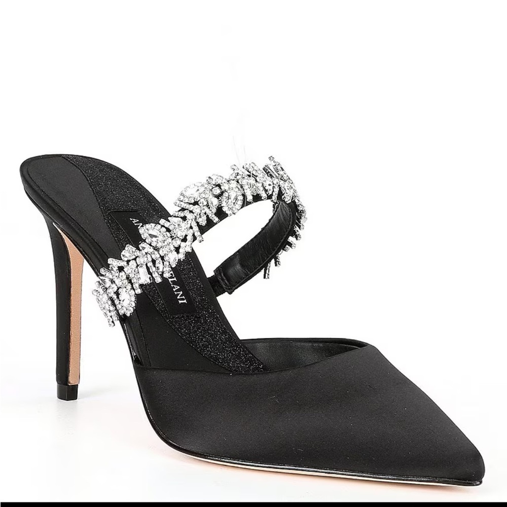 Antonio Melani Collection Nova Jeweled Mules Sz 8.5